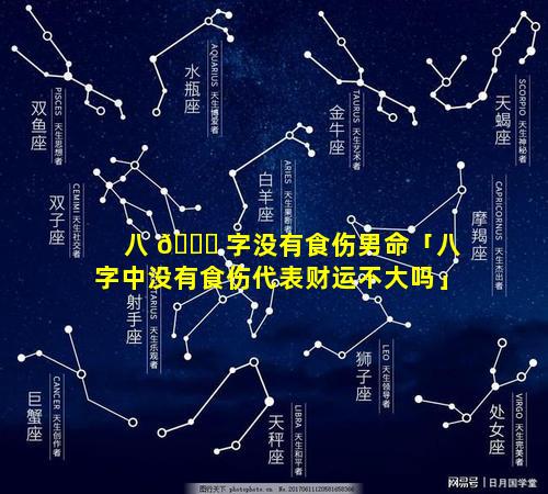 八 🐅 字没有食伤男命「八字中没有食伤代表财运不大吗」